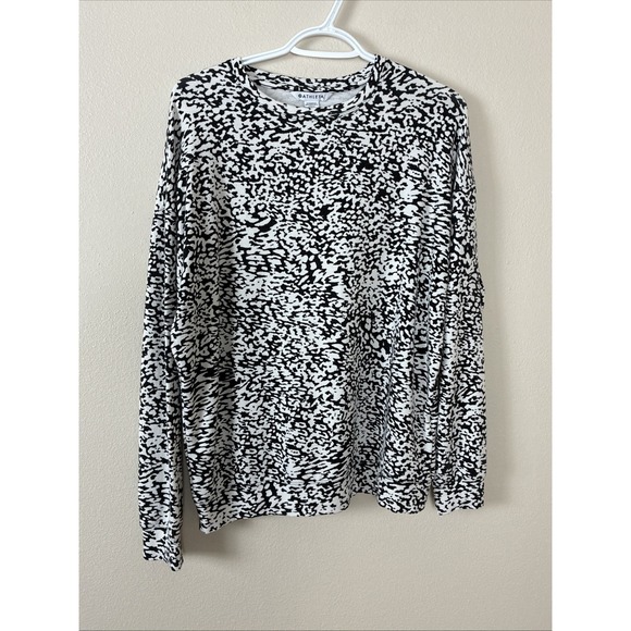 Athleta Tops - Athleta Long Sleeve‎ Balance Printed Pullover Knit Top Size XS (C12)
